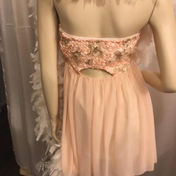 ADORABLE vintage peach baby doll style FAIRY DRESS! - Picture 10 of 16